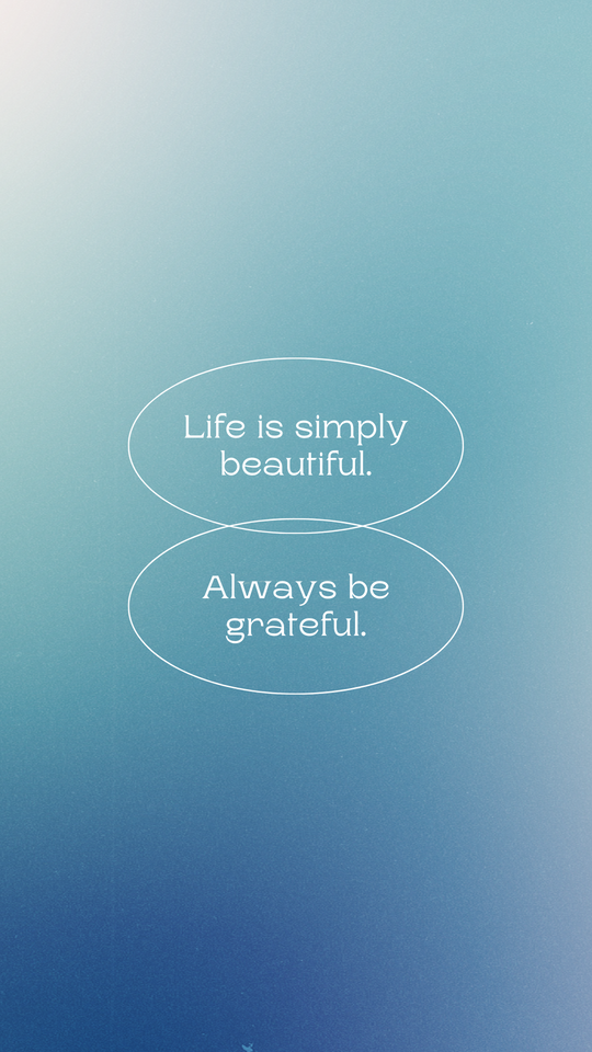 Blue and White Gradient Seasonal Phone Wallpaper